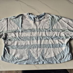 Adidas Light Blue Crew Neck Tee